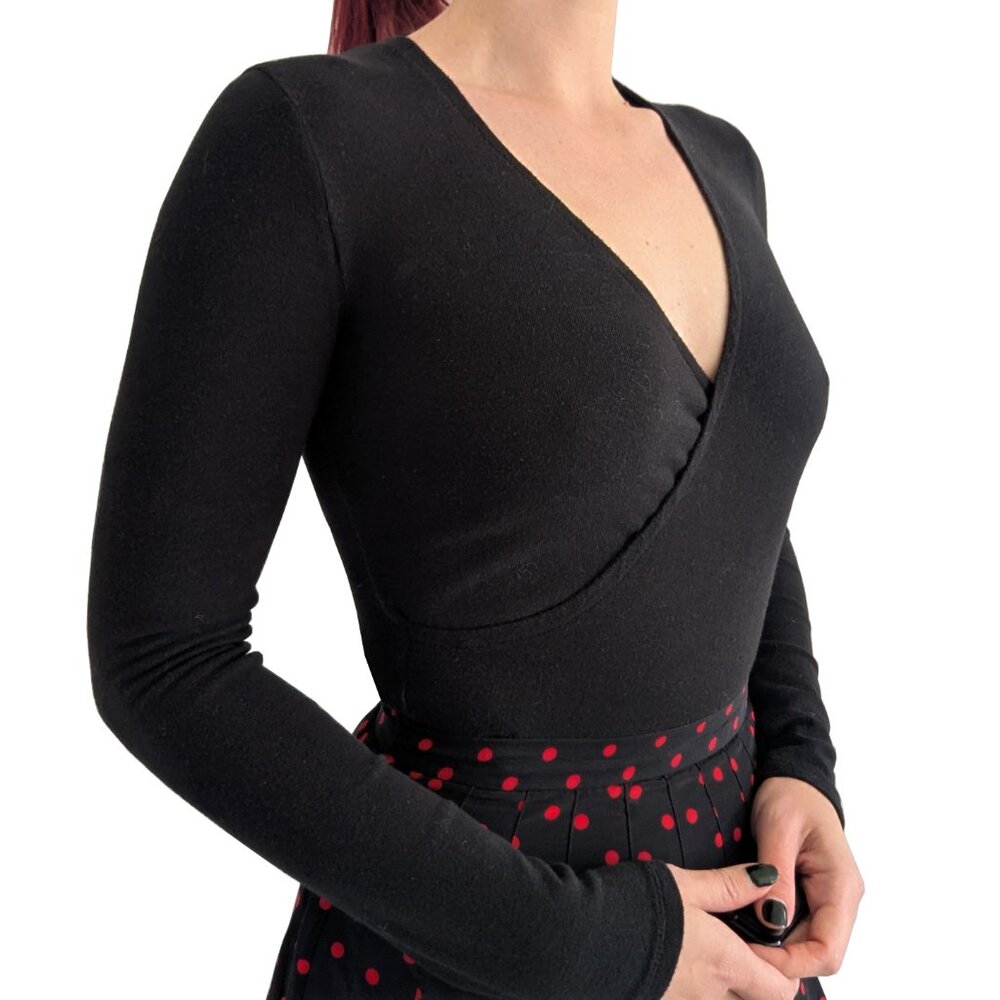Madewell Black Long Sleeve Bodysuit